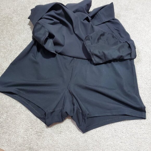 COLUMBIA All Seasons Skort Shorts Skirt Hiking Stretch Black Women's Medium - Picture 5 of 12